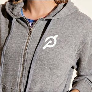 Peloton X Spiritual Gangster Grey Zip Up Hoodie XL